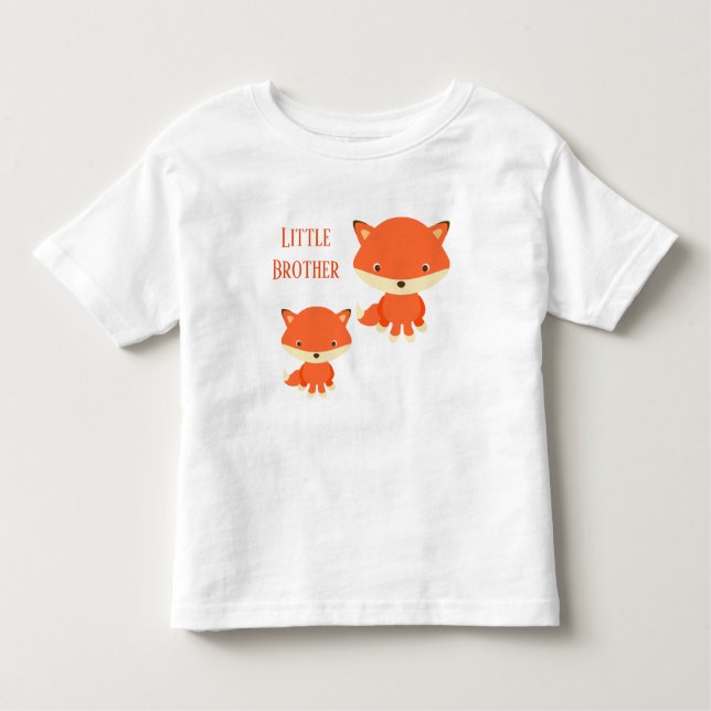 T-shirt Pour Les Tous Petits Petits Renards Frères (Devant)