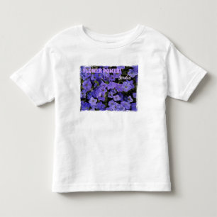 T-shirt Pour Les Tous Petits Pétunias Violets Bleus Magnifiques Fleur de Puissa