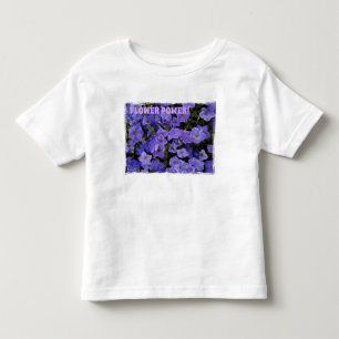 T-shirt Pour Les Tous Petits Pétunias Violets Bleus Magnifiques Fleur de Puissa