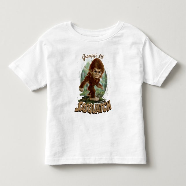 T-shirt Pour Les Tous Petits Peu de Sasquatch de Grampy (Devant)