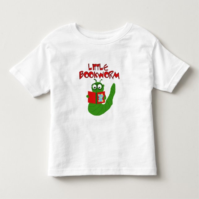 T-shirt Pour Les Tous Petits Peu de ver de livre (Devant)