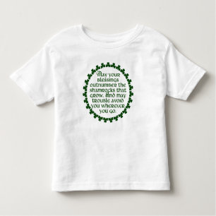 T-shirt Pour Les Tous Petits Peuvent vos bénédictions dépasser les shamrocks,