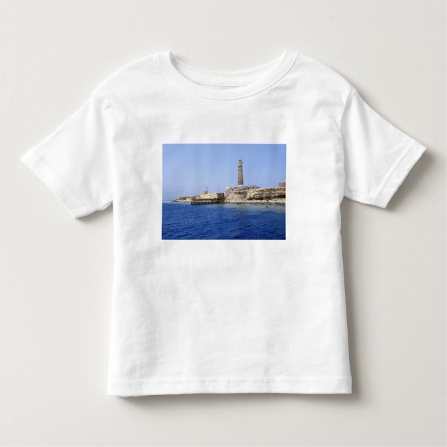 T-shirt Pour Les Tous Petits Phare sur les îles Brother, Mer Rouge, Egypte (Devant)