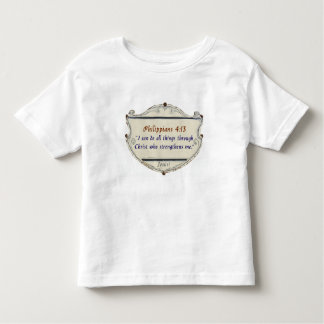 T-shirt Pour Les Tous Petits Philippians 4:13 Shield Toddler's Tee Shirt
