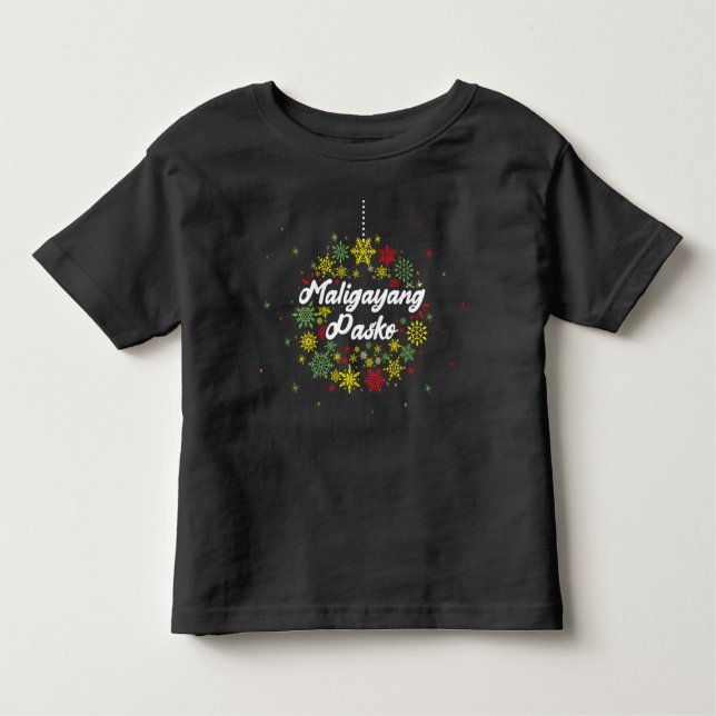 T-shirt Pour Les Tous Petits Philippines Noël Maligayang Pasko Toddler T (Devant)