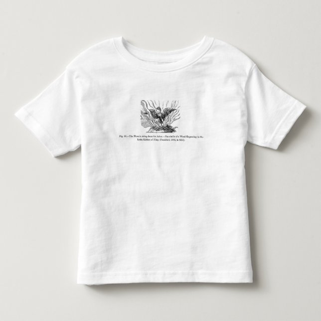 T-shirt Pour Les Tous Petits Phoenix se levant de ses cendres (Devant)
