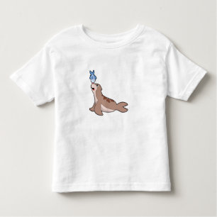 T-shirt Pour Les Tous Petits Phoque avec poisson (2).PNG