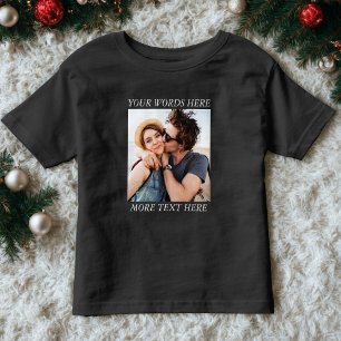 T-shirt Pour Les Tous Petits Photo et texte personnalisés