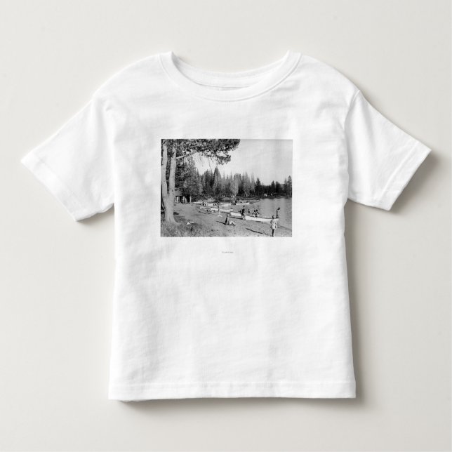 T-shirt Pour Les Tous Petits Photographie de nageurs de plage de lac diamond, (Devant)