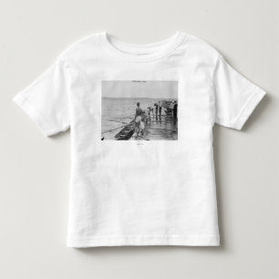 T-shirt Pour Les Tous Petits Photographie d'équipe d'équipage d'aviron de
