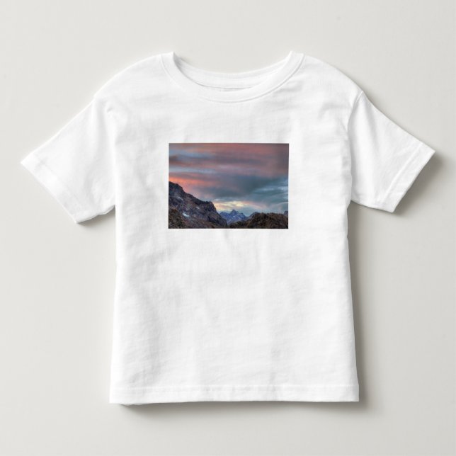 T-shirt Pour Les Tous Petits Pic Argonaut, coucher de soleil (Devant)