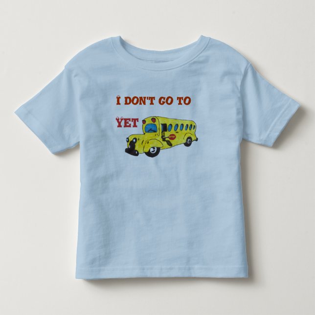 T-SHIRT POUR LES TOUS PETITS PIC BUS JAUNE (Devant)