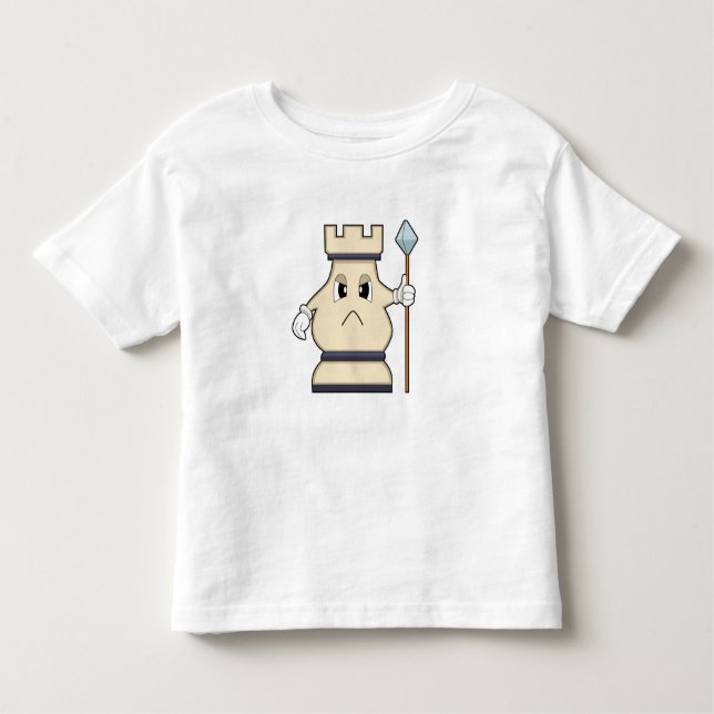 T-shirt Pour Les Tous Petits Pièce d'échecs Rook à Chess.PNG (Devant)