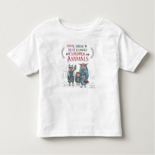 T-shirt Pour Les Tous Petits Pièce en t animale de bande
