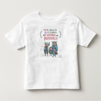 T-shirt Pour Les Tous Petits Pièce en t animale de bande