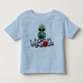T-shirt Pour Les Tous Petits Pièce en t d'alien de bowling