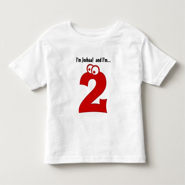 T-shirt Pour Les Tous Petits Pièce en t mignonne d'anniversaire pour le nombre (Devant)