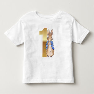 T-shirt Pour Les Tous Petits Pierre le lapin 1er anniversaire