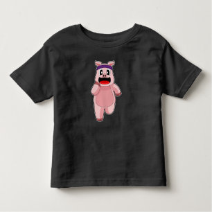 T-shirt Pour Les Tous Petits Pig Runner Runner Sports