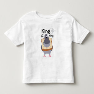 T-shirt Pour Les Tous Petits Pigeon - Roi de la ville