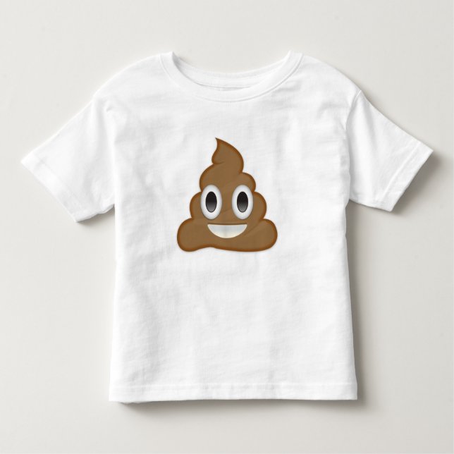 T-shirt Pour Les Tous Petits Pile de Poo Emoji (Devant)