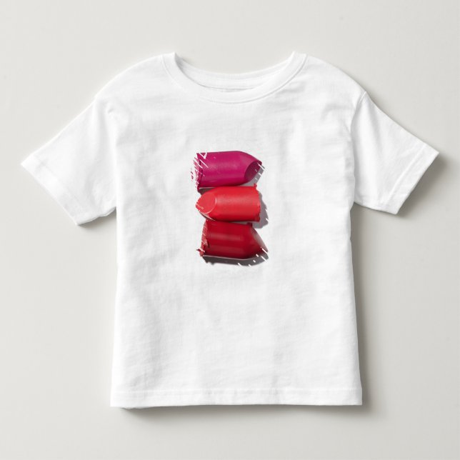 T-shirt Pour Les Tous Petits Pile de rouge à lèvres cassé (Devant)