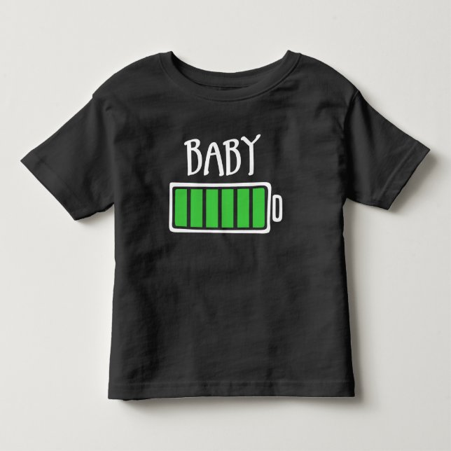 T-shirt Pour Les Tous Petits Piles déchargées – Bébé (Devant)