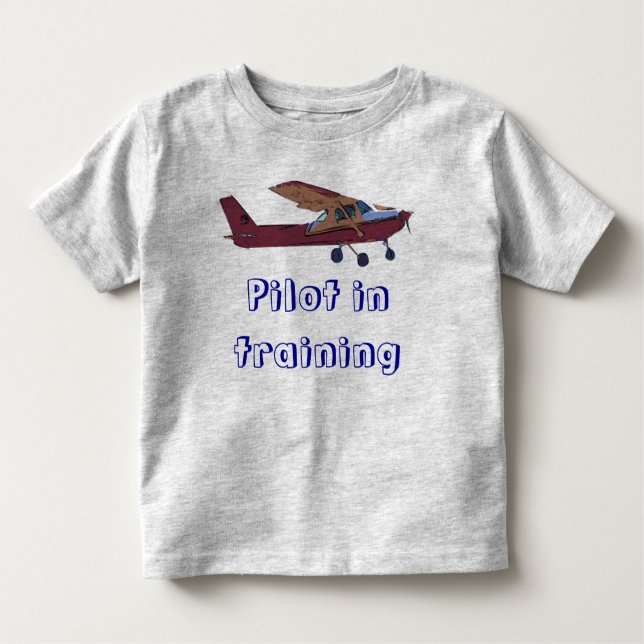T-shirt Pour Les Tous Petits Pilote dans la formation (Devant)