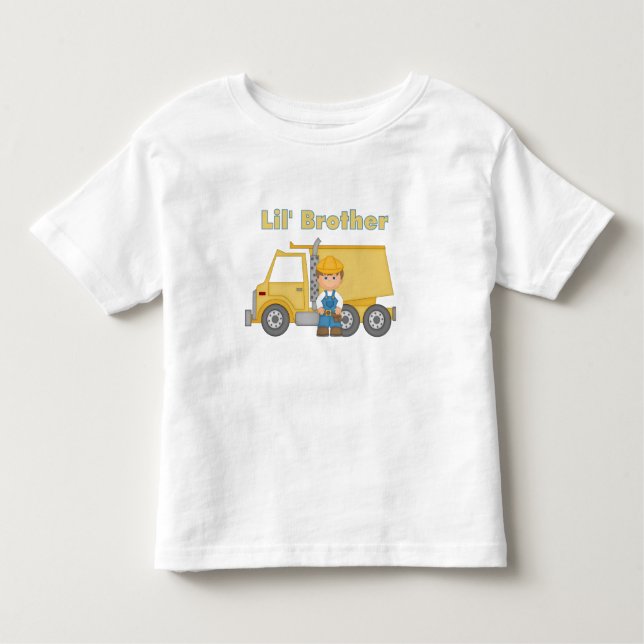 T-shirt Pour Les Tous Petits Pilote de camion Little Brother (Devant)