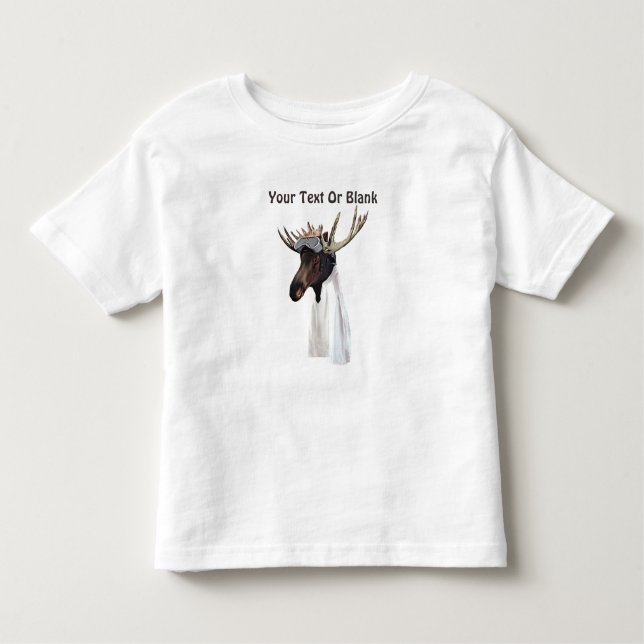 T-shirt Pour Les Tous Petits Pilote de l'aviation de l'orignal volant (Devant)