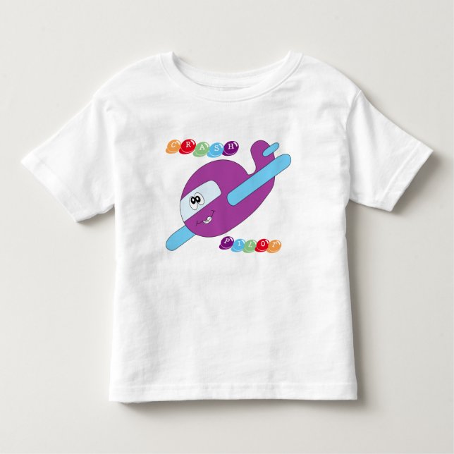 T-shirt Pour Les Tous Petits Pilote d'écrasement (Devant)