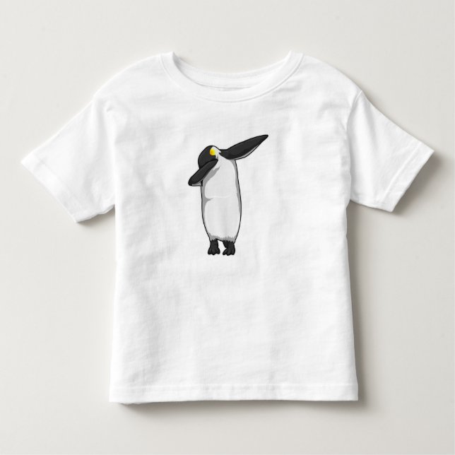T-shirt Pour Les Tous Petits Pingouin à Hip hop Dance Dab (Devant)