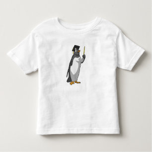 T-shirt Pour Les Tous Petits Pingouin as Teacher with Pointer