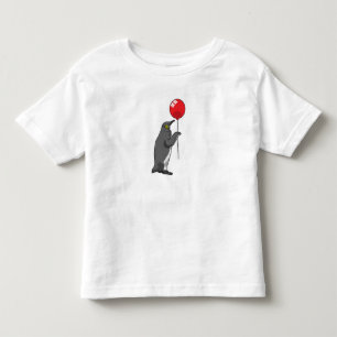 T-shirt Pour Les Tous Petits Pingouin avec ballon