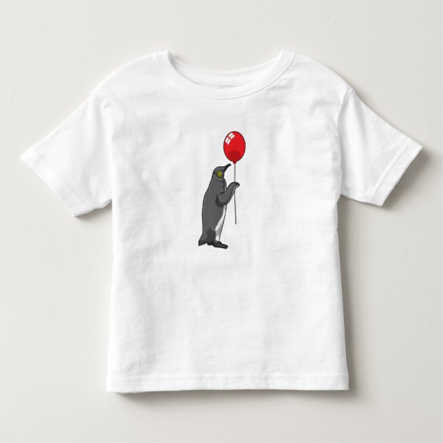 T-shirt Pour Les Tous Petits Pingouin avec ballon (Devant)