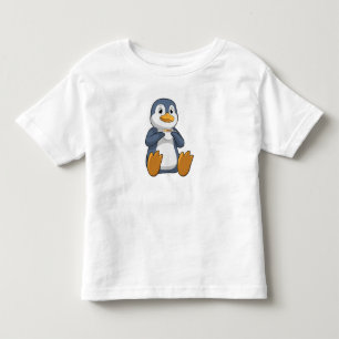 T-shirt Pour Les Tous Petits Pingouin avec la coupe du café