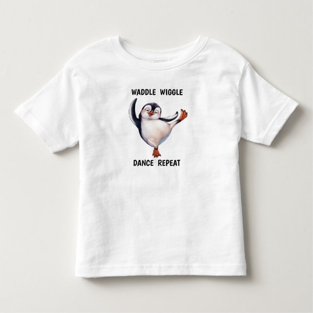 T-shirt Pour Les Tous Petits Pingouin dansant (Devant)