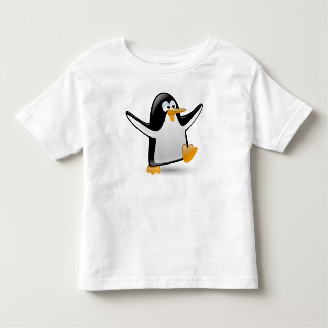 T-shirt Pour Les Tous Petits Pingouin drôle mignon (Devant)