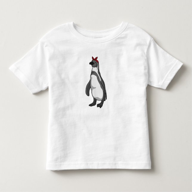 T-shirt Pour Les Tous Petits Pingouin with bandana (Devant)