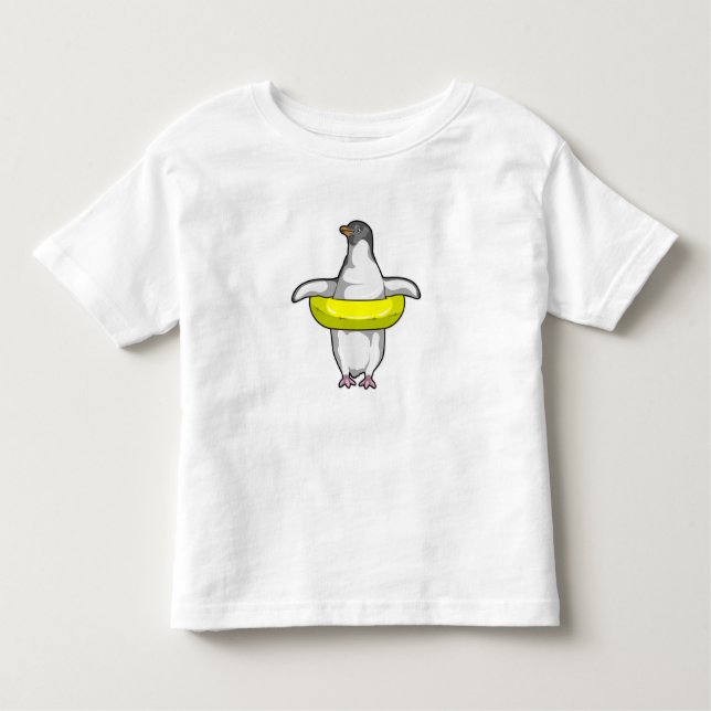 T-shirt Pour Les Tous Petits Pingouin with Swim (Devant)