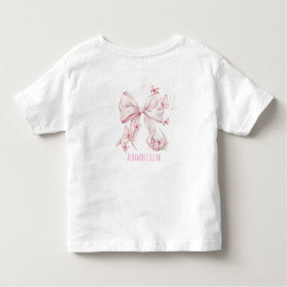 T-shirt Pour Les Tous Petits Pink Bow Butterflies