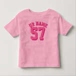 T-shirt Pour Les Tous Petits Pink Toddler | Sports Jersey<br><div class="desc">Pink Toddler | Sports Jersey Design ・ Toddler Fleece Pullover Sweat - shirt à capuche</div>