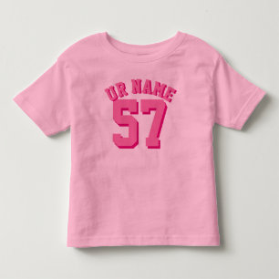 T-shirt Pour Les Tous Petits Pink Toddler   Sports Jersey