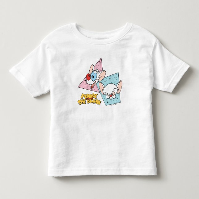 T-shirt Pour Les Tous Petits Pinky et le cerveau | Graphiques de caractères rét (Devant)