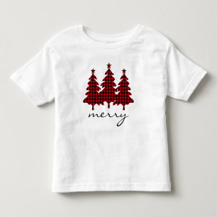T-shirt Pour Les Tous Petits Pins de vérification Red Buffalo