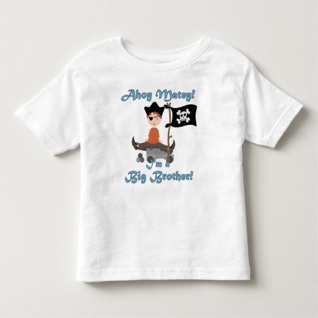 T-shirt Pour Les Tous Petits Pirate Big Brother (Devant)