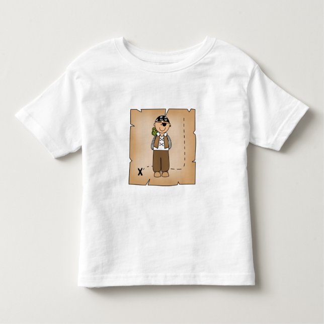 T-shirt Pour Les Tous Petits Pirate Boy avec carte (Devant)