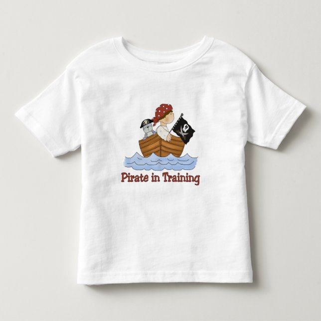T-shirt Pour Les Tous Petits Pirate En Formation (Devant)
