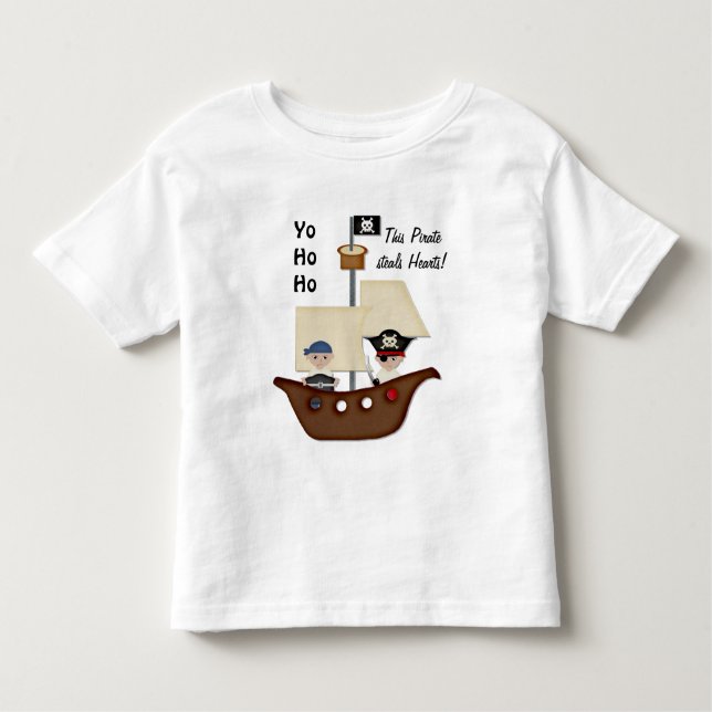 T-shirt Pour Les Tous Petits Pirate Ship Treasure Kids (Devant)