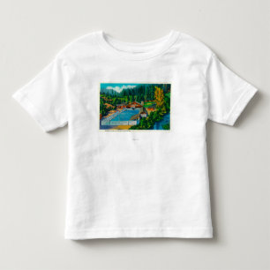 T-shirt Pour Les Tous Petits Piscine gigantesque au solénoïde Duc Hot Springs